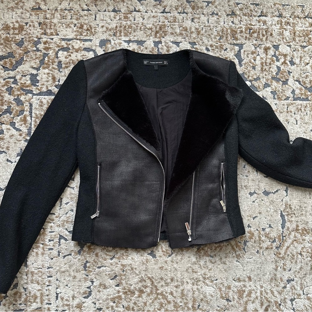 Zara Black Utility Jacket